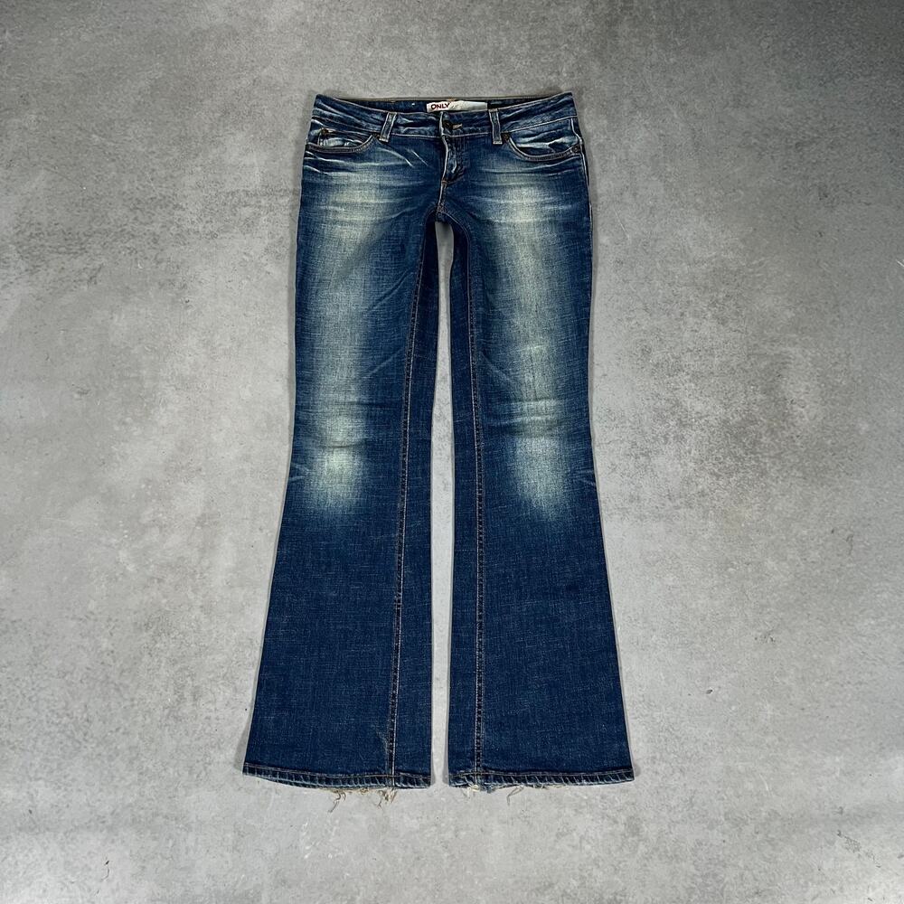 Vintage Bootcut Low Rise Only Women’s Stretch Flare Denim Jeans Size 30x34